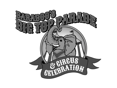 Baraboo's Big Top Parade logo for website